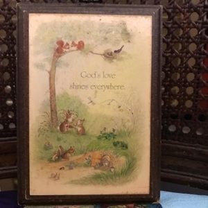 Vintage Hallmark Wooden Plaque